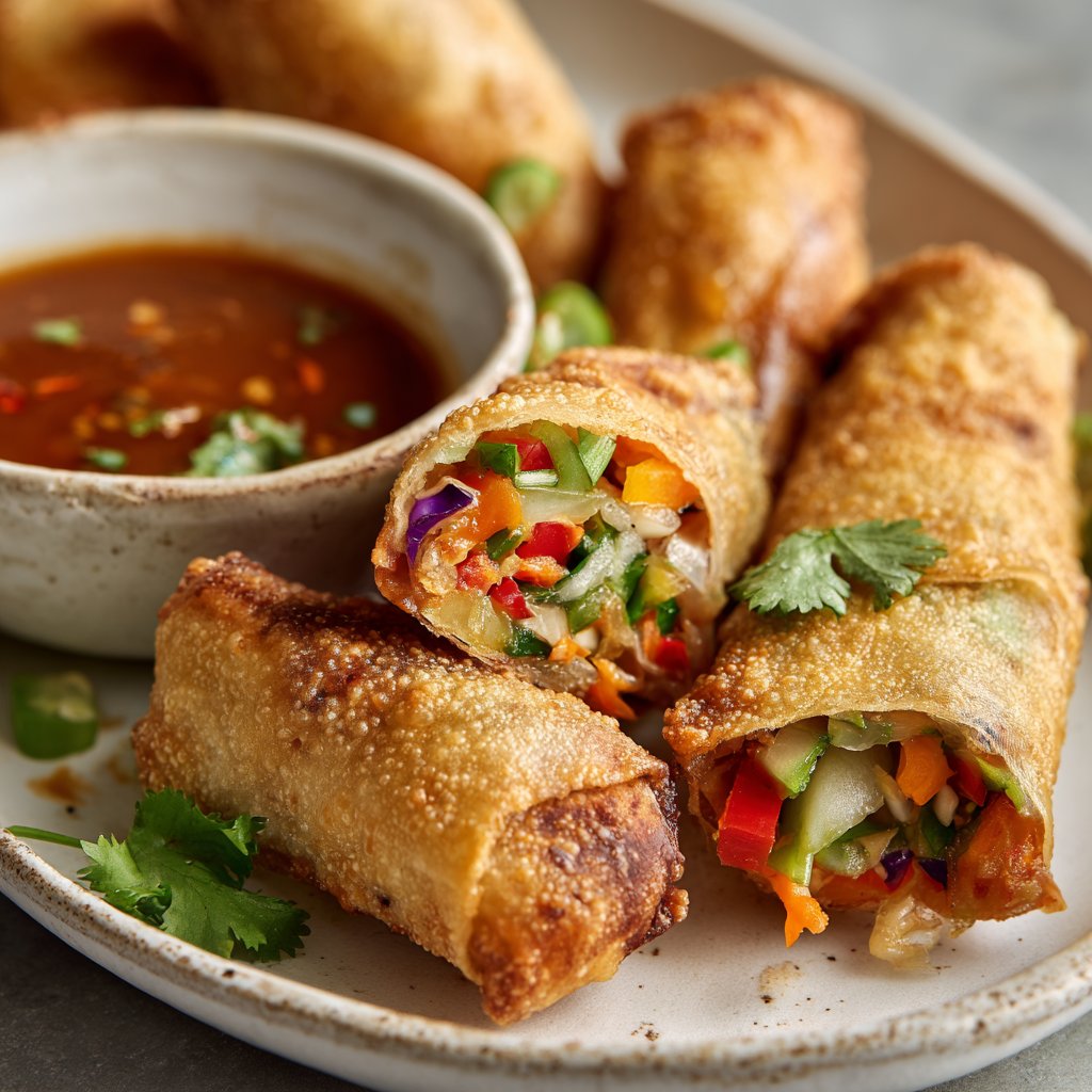 Super Bowl Veggie Spring Rolls