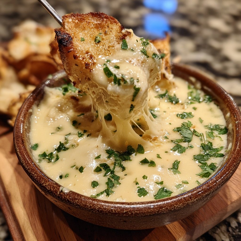 Fondue with Smoked Gouda Blend