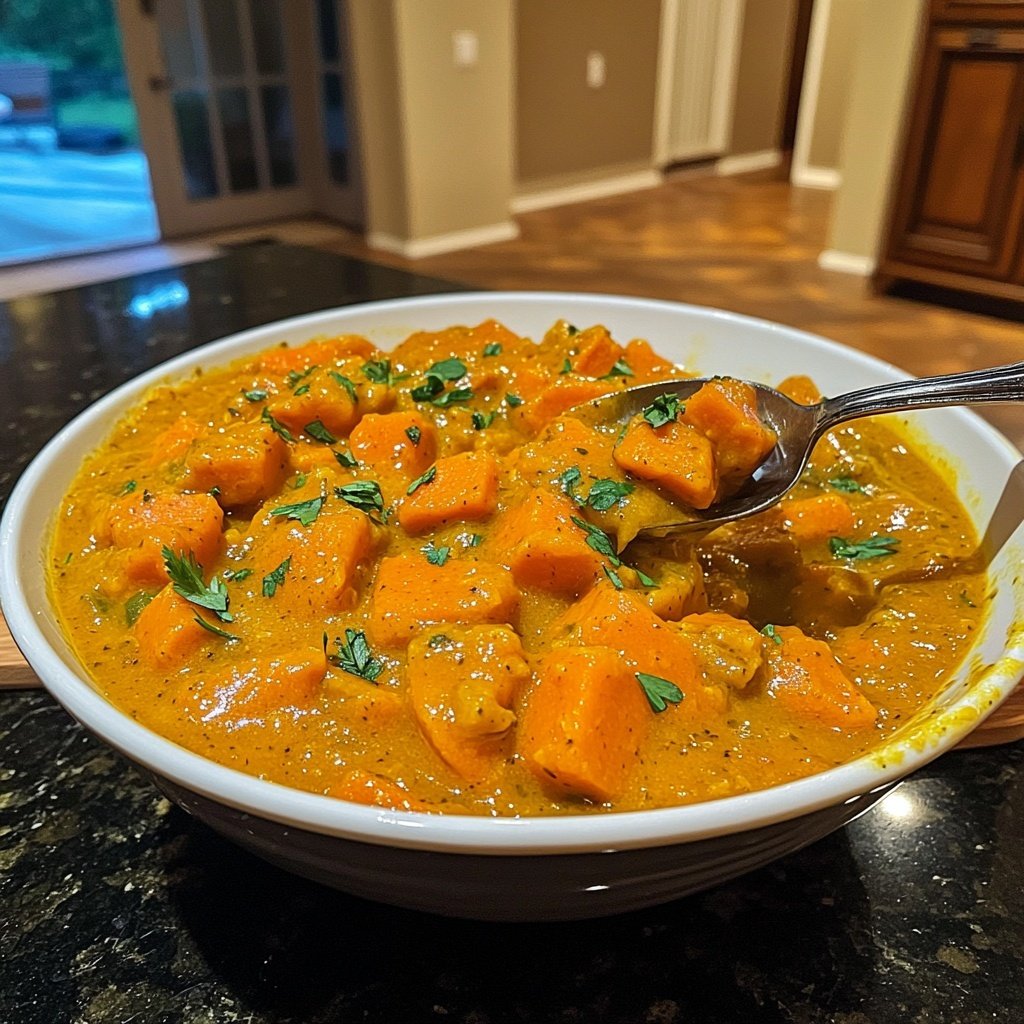 Healthy Crockpot Sweet Potato Stew