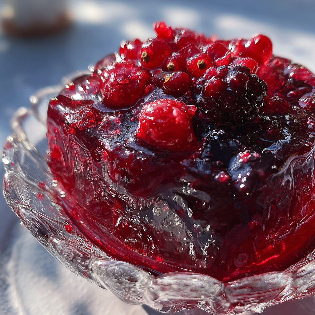 Champagne Jelly with Berries