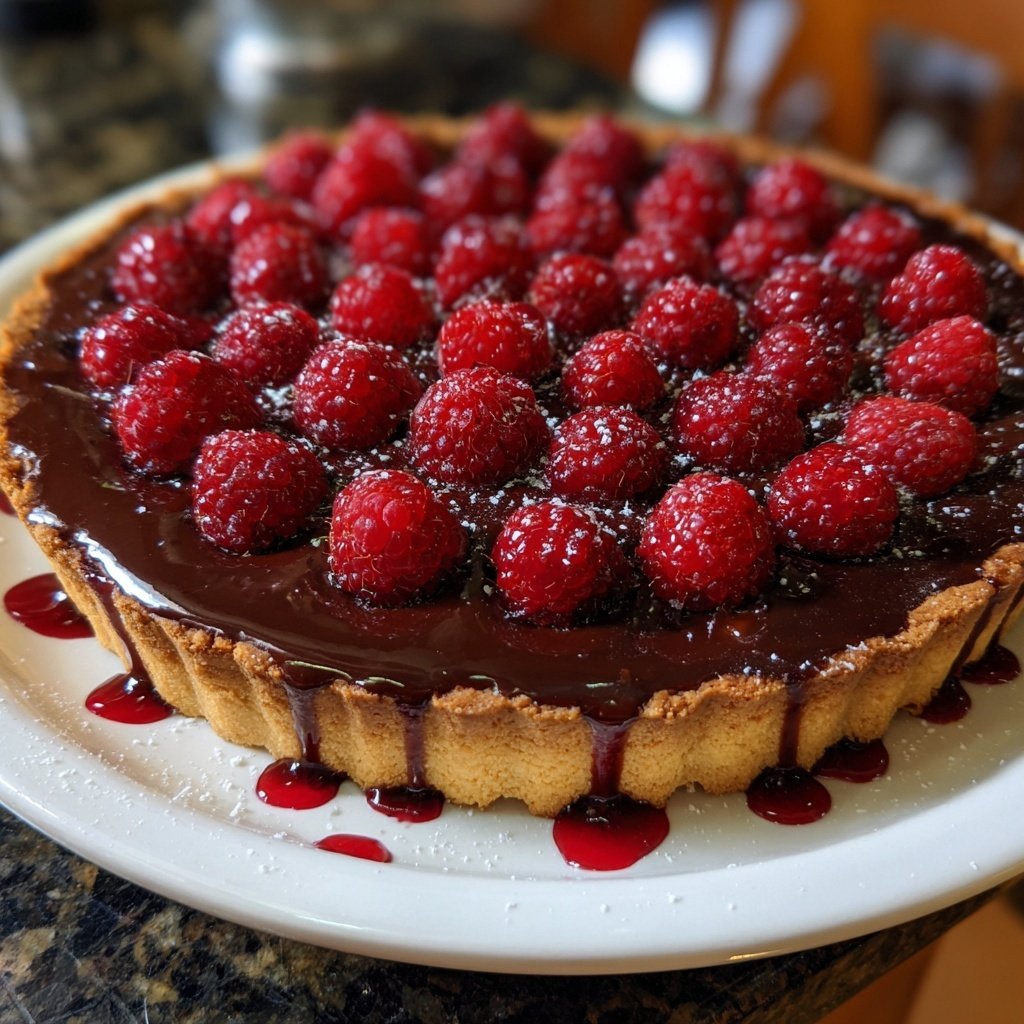 Chocolate Raspberry Tart