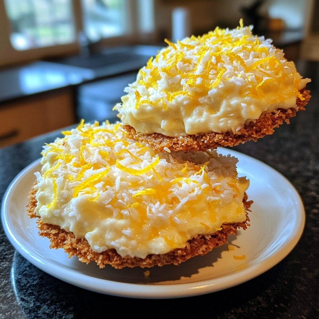 Lemon Coconut Cheesecake Cookies