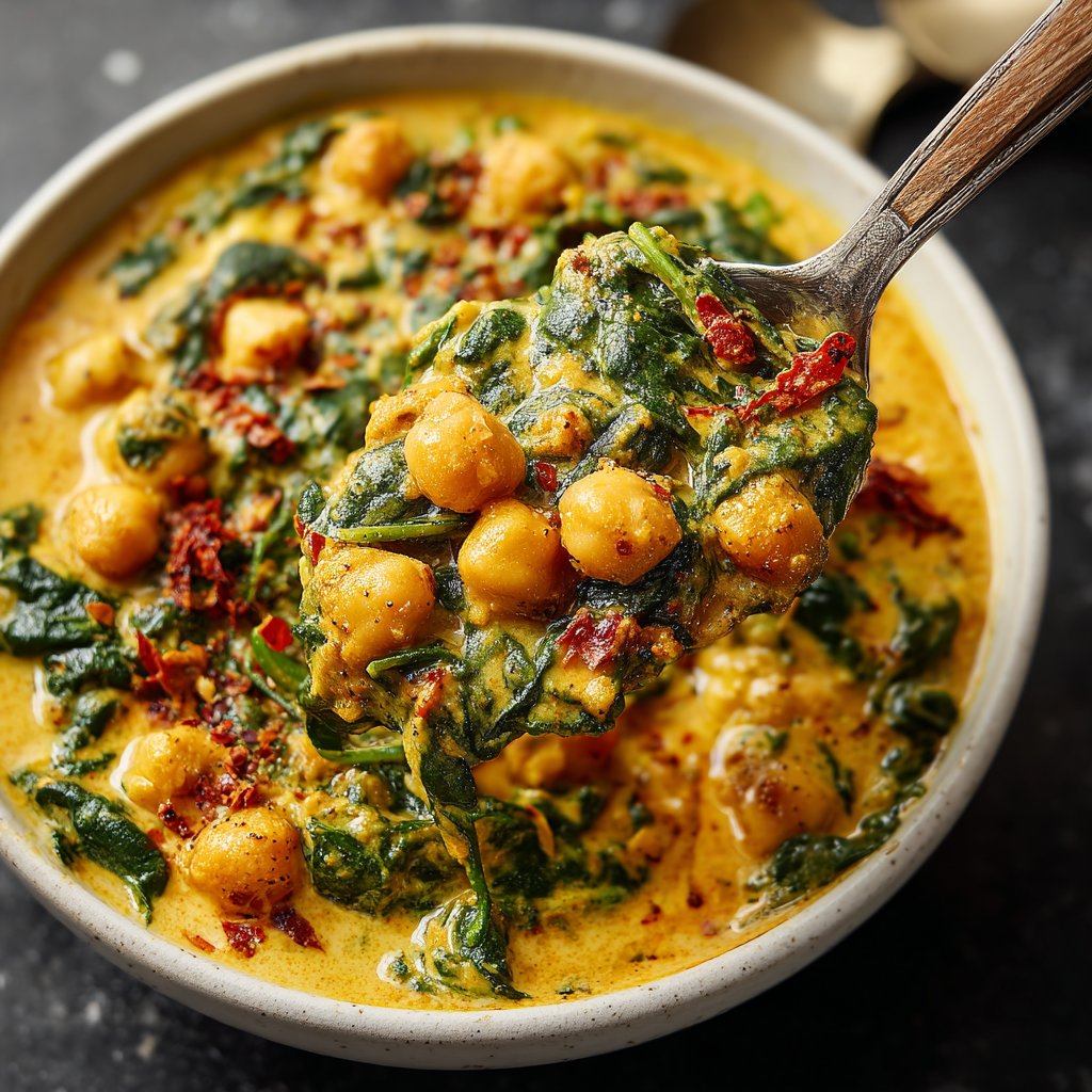 Creamy Spinach Chickpea Curry