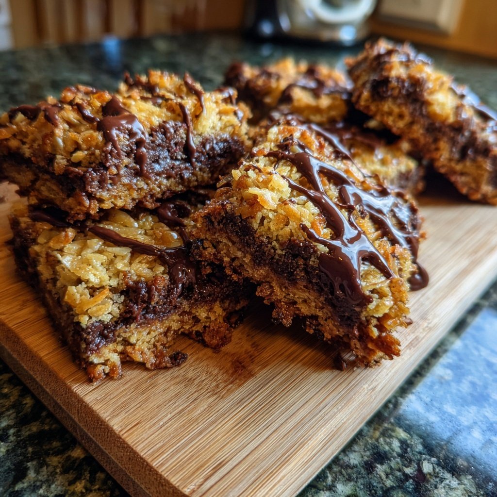 Chocolate Coconut Almond Snack Bars