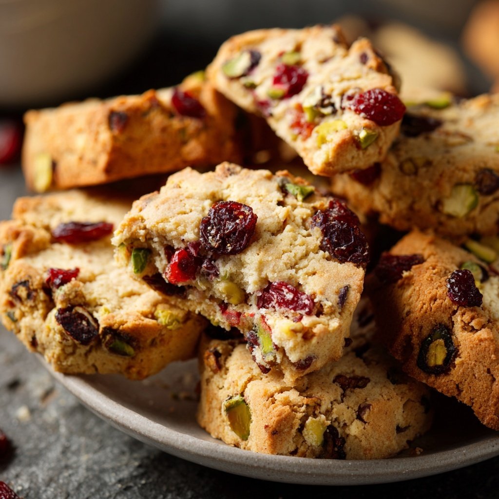 Delicious Holiday Treat: Cranberry Pistachio Shortbread Cookies