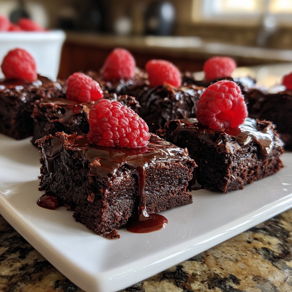 Chocolate Raspberry Brownies