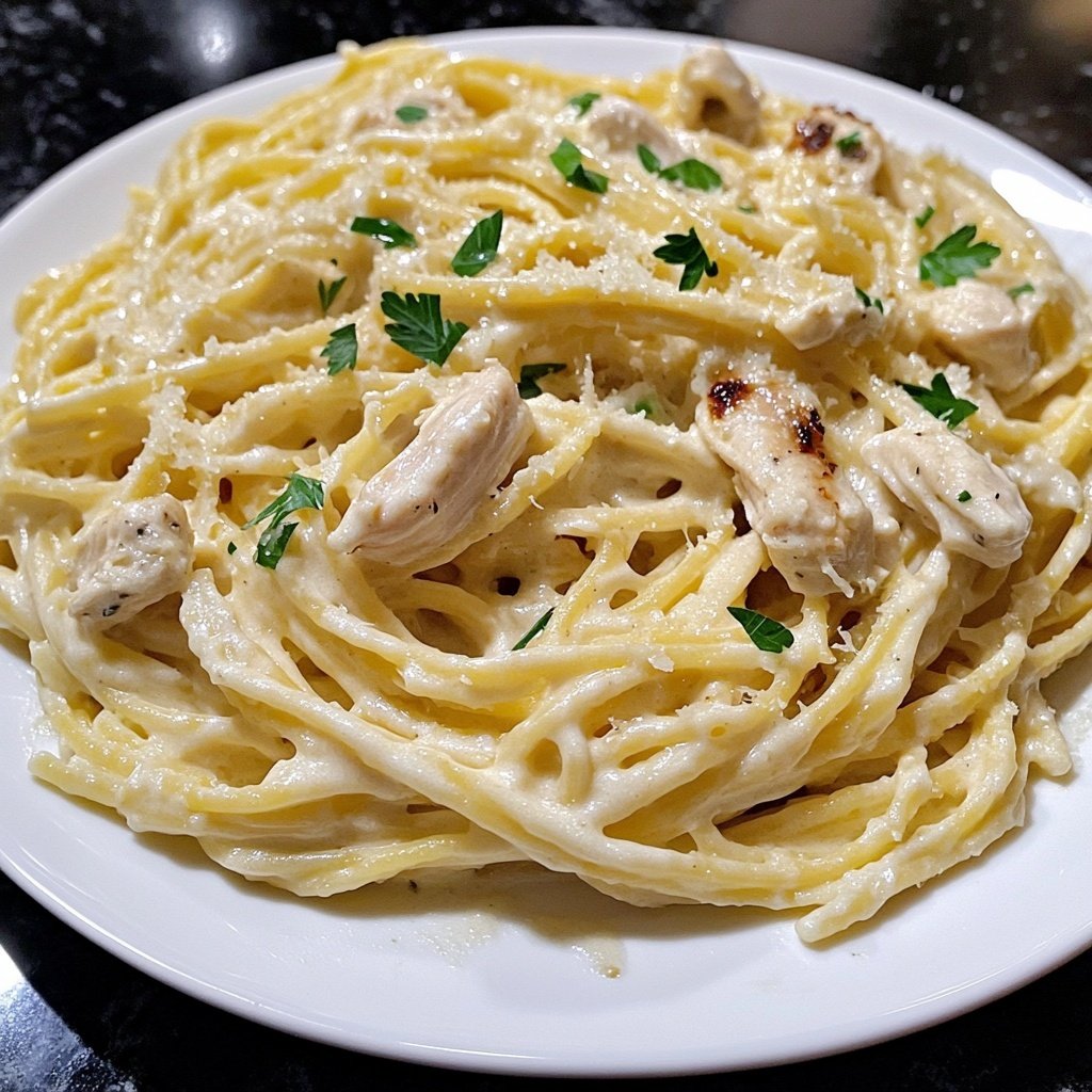 Creamy Garlic Parmesan Chicken Pasta