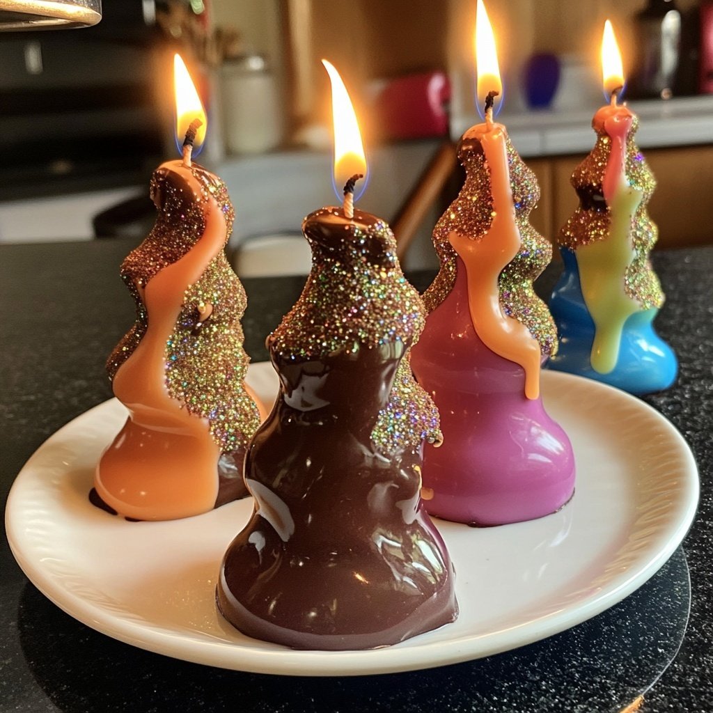 Edible Christmas Candles