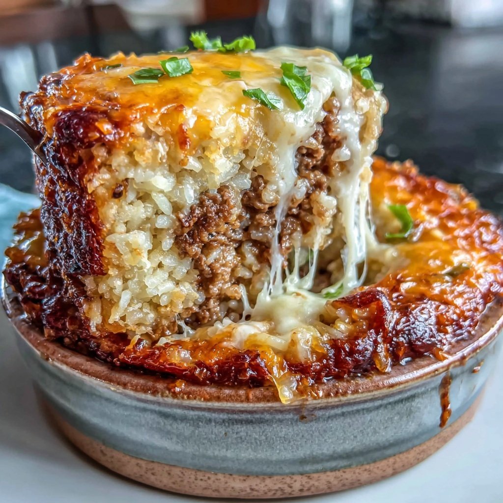 Ground Beef And Rice Taco Bake