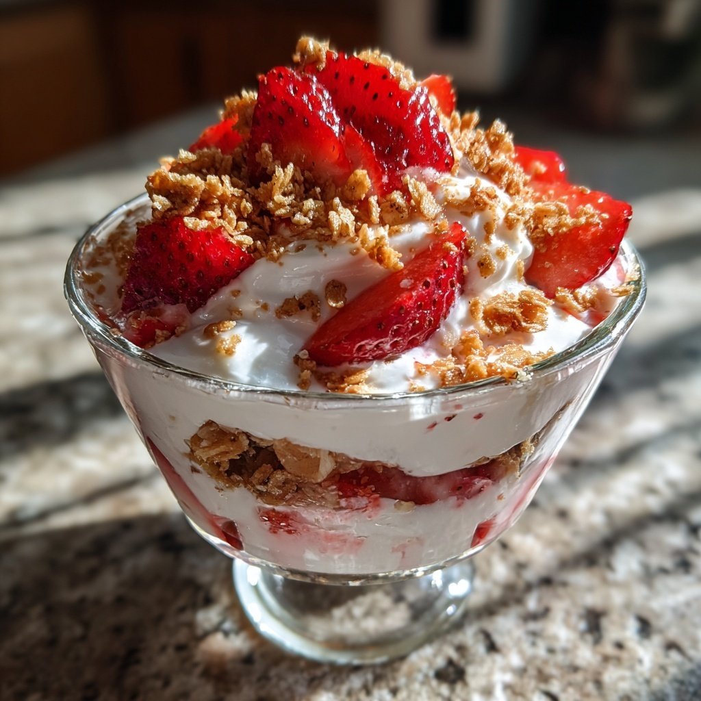 Fresh Strawberry Yogurt Parfaits