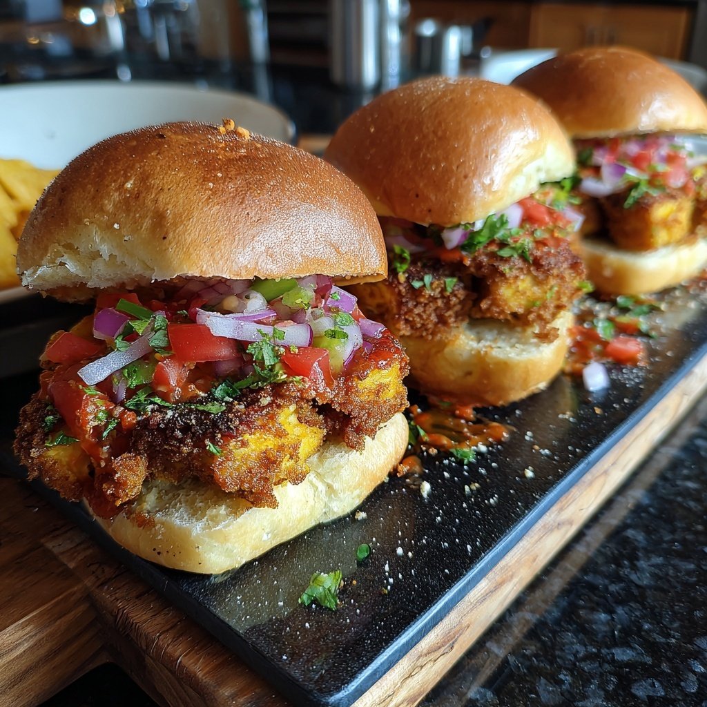 Sliders with Crispy Tofu
